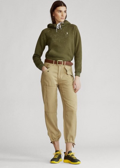 Pantalones Polo Ralph Lauren Mujer Marrom - Twill Cargo - GXIEJ6027